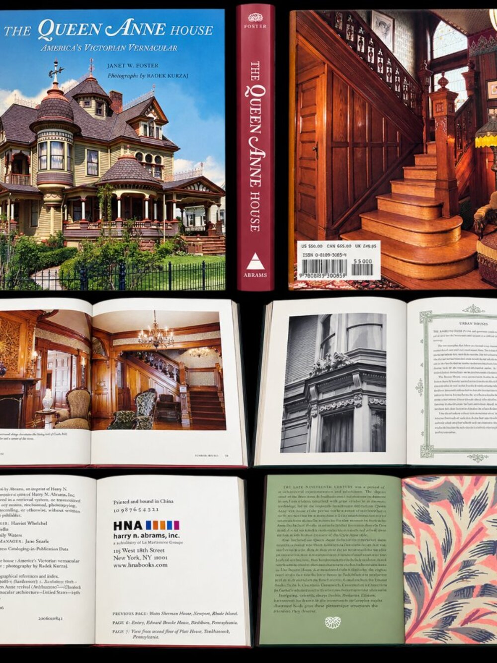 The Queen Anne House America’s Victorian Vernacular Janet W Foster Hardcover